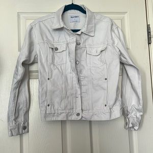 Old navy white denim jacket